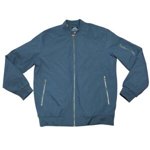 Outdoor Jacket Mens bomber style size:XL Color:Navy